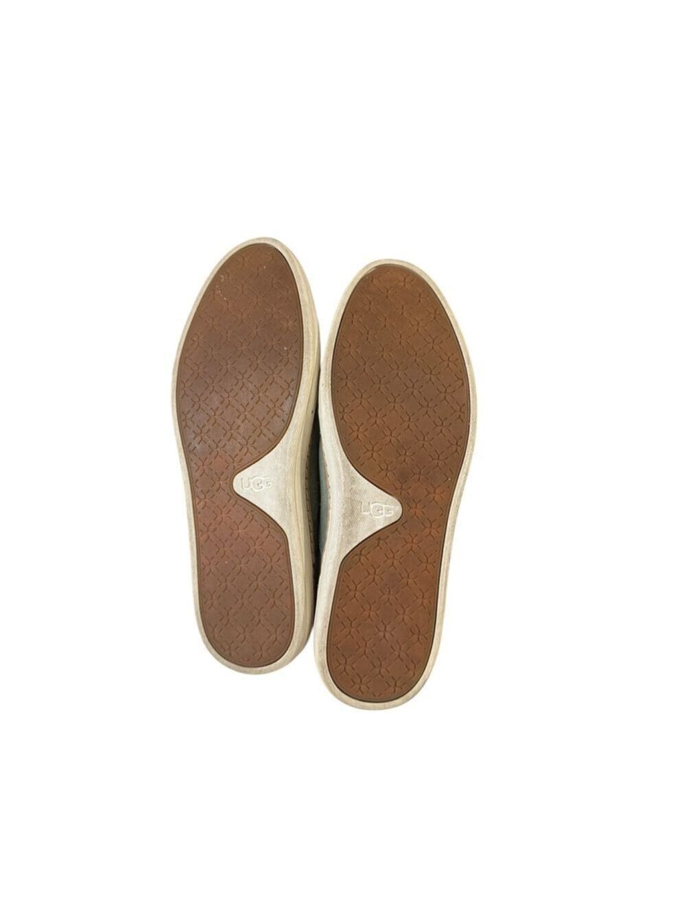 Women's UGG Green and Brown Slip-On Flats Size 8 - Picture 5 of 9